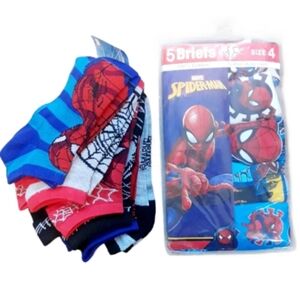 Boy's Marvel Spider-Man Bundle: Character Socks and Briefs Size 4T
